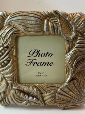 Gold Decorative Photo Frame - 3" x 3"